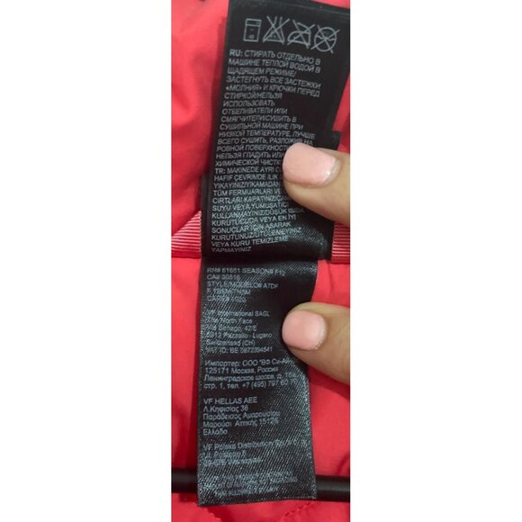 The North Face Girls XL (18) Pink & Brown Patterned Puffer Jacket Ski Snow - Picture 6 of 7